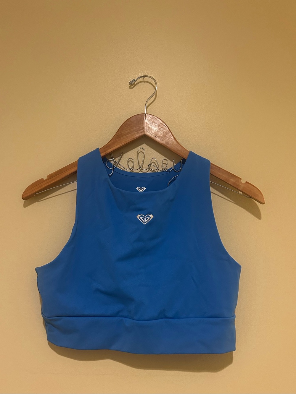 Roxy Kelia Women's Blue Sports Bra Top Like New Size Large